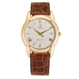 35mm Vintage 18k Yellow Gold Dress Watch