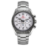 42mm Olympic Edition Chronograph White Dial Original Steel Bracelet Included
