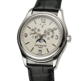 39mm Annual Calendar 18k WG Ivory Dial Deployant