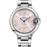 33mm Pink Roman Dial Stainless Steel Bracelet Automatic