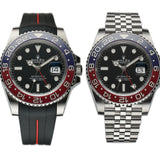 40mm Pepsi Red & Blue Bezel Jubilee and RubberB