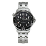 42mm Diver 300m Steel Black Dial
