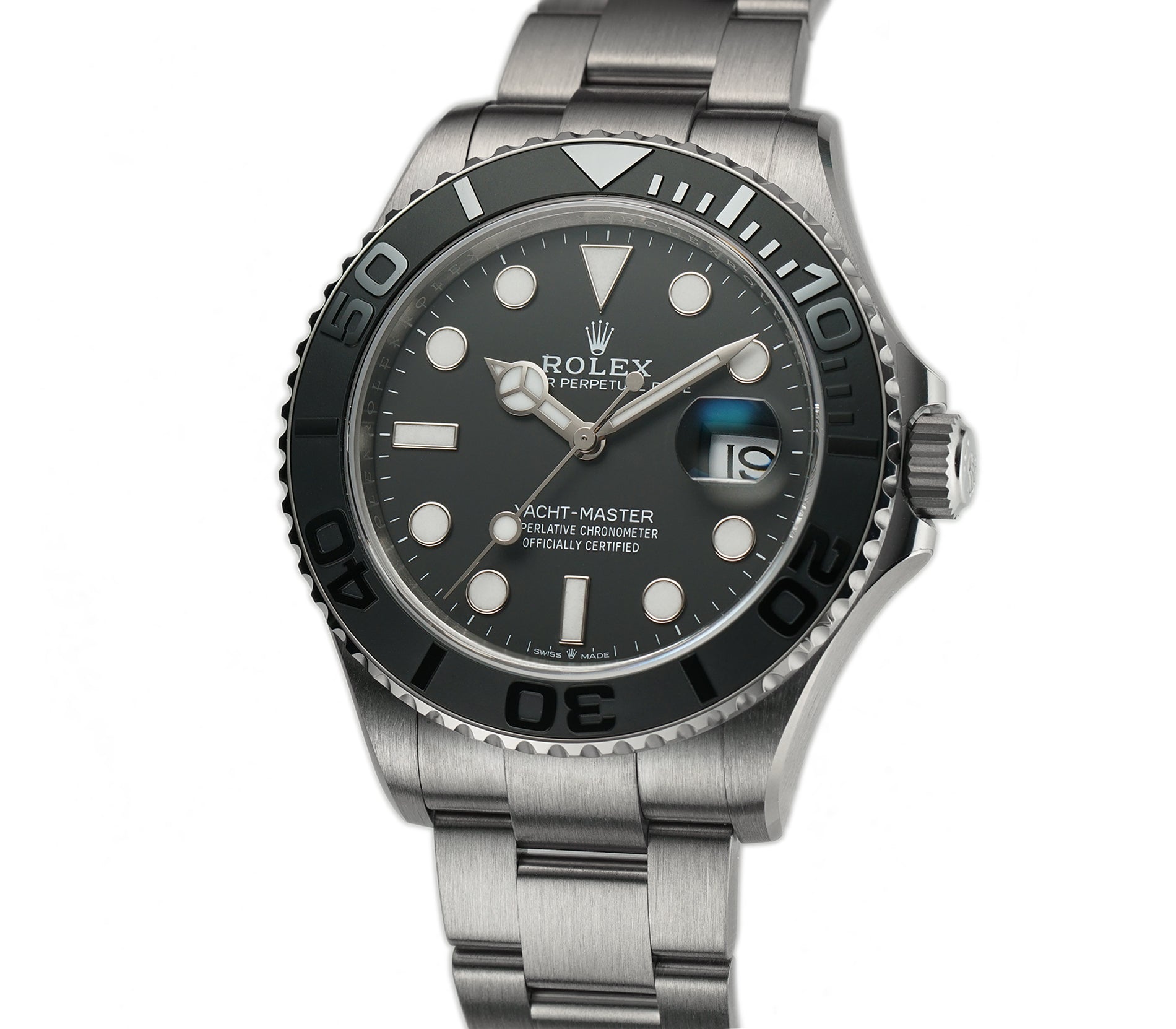 Rolex Yacht-Master 42 Titanium Ceramic Bezel Black Dial 226627