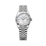31mm 18k Fluted Bezel MOP Mother Of Pearl Diamond Dial