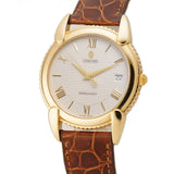 35mm Vintage 18k Yellow Gold Dress Watch