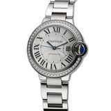 33mm Diamond Bezel Steel Automatic