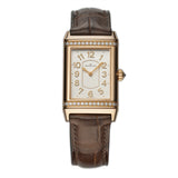 24mm Ladies Ultra Thin 18k RG Diamonds