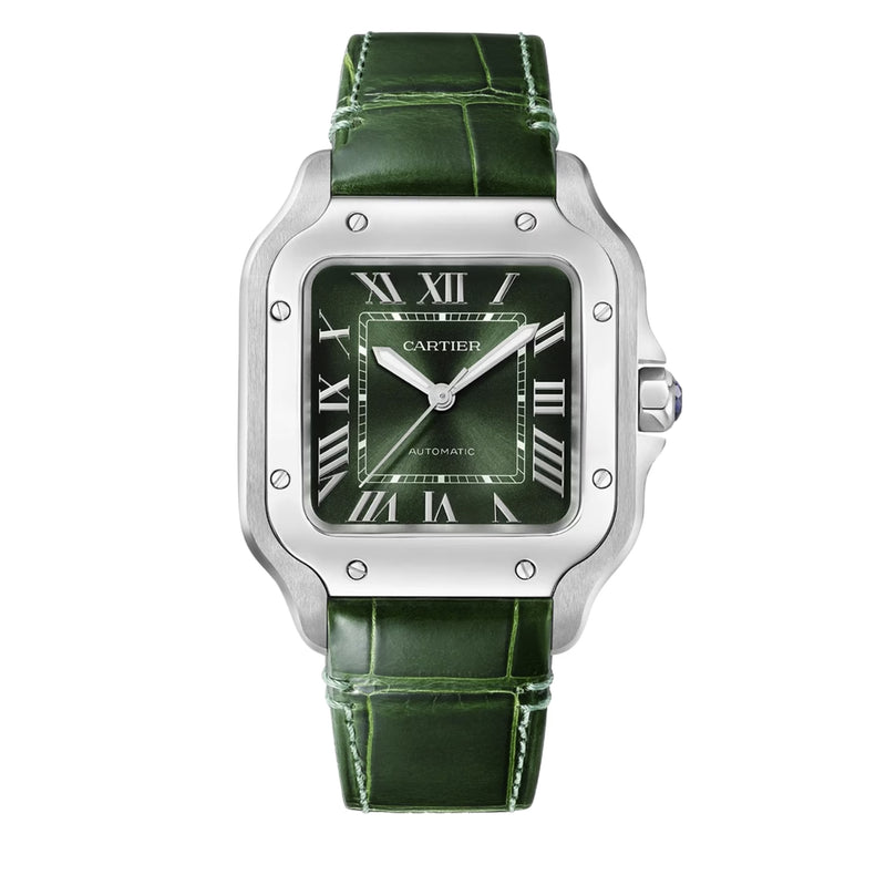 35mm Green Dial Stainless Steel Bracelet Automatic