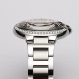 33mm Diamond Bezel Steel Automatic