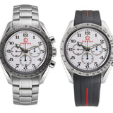 42mm Olympic Edition Chronograph White Dial Original Steel Bracelet Included