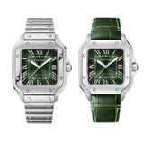 35mm Medium Stainless Steel Green Dial Automatic