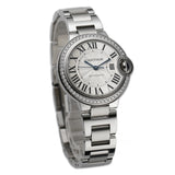 33mm Diamond Bezel Steel Automatic