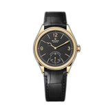 39mm 18k Yellow Gold Black Dial Open Case Back Caliber 7140