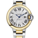 33mm Steel and 18k Yellow Gold Silver Guilloche Roman Dial on Bracelet Automatic