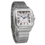 40mm Large Steel Silver Dial Auto