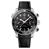 46mm Planet Ocean 600M Black Dial Leather With Rubber