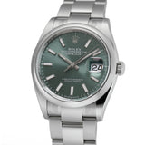 36mm Steel Mint Green Index Dial Oyster Bracelet