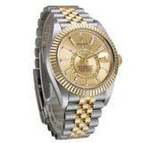 42mm Steel and 18k Yellow Gold Champagne Dial Jubilee Bracelet