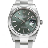 36mm Steel Mint Green Index Dial Oyster Bracelet
