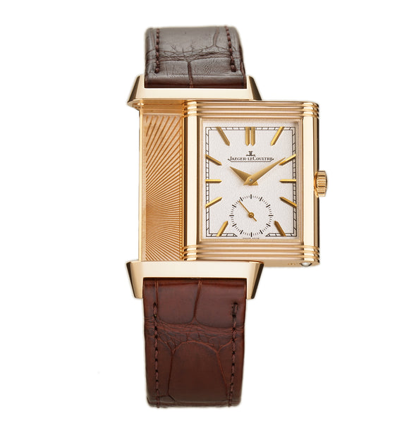 Jaeger LeCoultre 26mm Reverso Tribute Duoface 18k Rose Gold