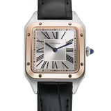 28mm Small Santos-Dumont Steel and 18k Rose Gold