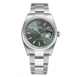 36mm Steel Mint Green Index Dial Oyster Bracelet