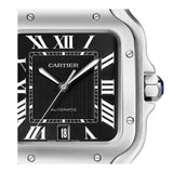 40mm Large Black Dial Stainless Steel Bracelet Automatic