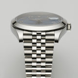 41mm Steel Azzurro Blue Roman Dial Jubilee Bracelet