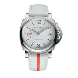 38mm Due Luna Rossa Steel White Dial