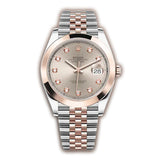 41mm Steel & Everose Sundust Diamond Dial Jubilee Bracelet