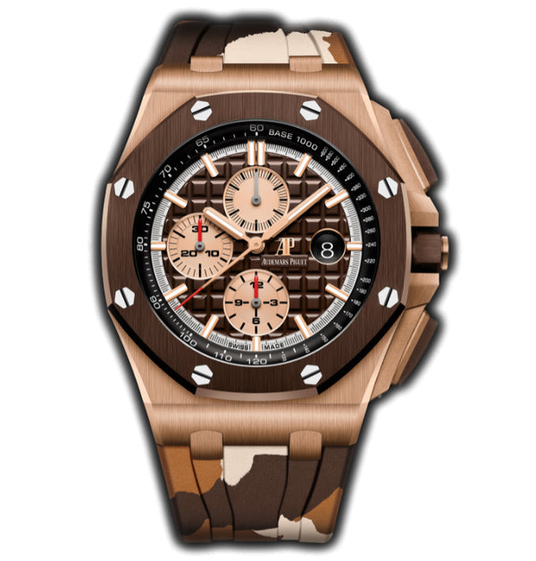 Chronograph 18K Rose Gold Case 44mm Brown Dial