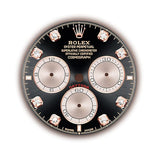 40mm 18k Everose Gold Ceramic Bezel Black and Sundust Diamond Dial