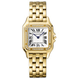 27mm Medium  18k Yellow Gold Diamond Bezel