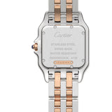 27mm Medium Steel & 18k Rose Gold Diamond Bezel Quartz
