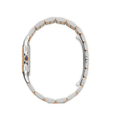 27mm Medium Steel & 18k Rose Gold Diamond Bezel Quartz