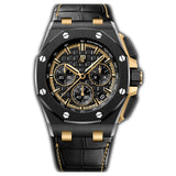 43mm Ceramic and Gold Chronograph Black Dial