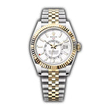 42mm Steel and 18k Yellow Gold White Dial Jubilee Bracelet