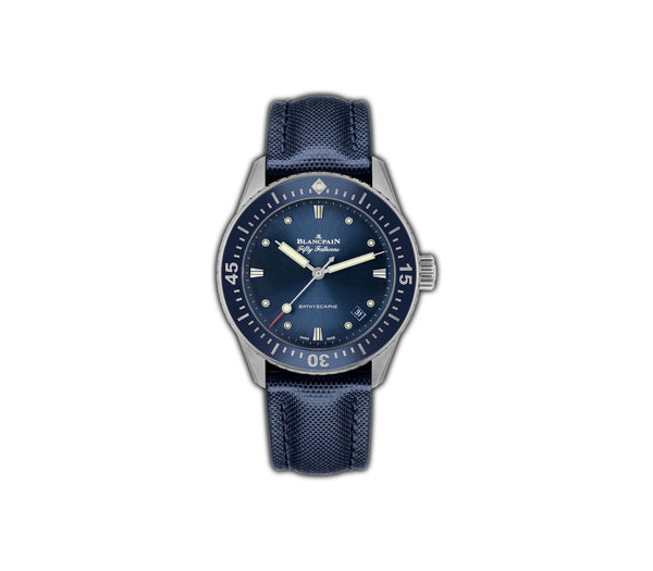 38mm Bathyscaphe Steel Ceramic Bezel Blue Dial