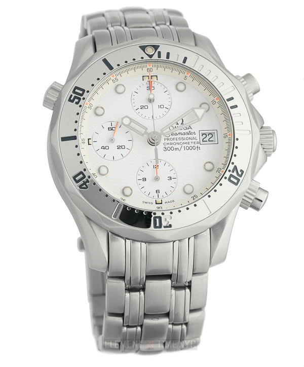 Professional 300m Chronograph Steel 42mm White Dial