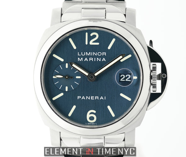 Officine Panerai Luminor Marina Steel 40mm Blue Dial PAM 120