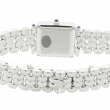 28mm Ladies Classic Square 18k White Gold  Factory Diamonds