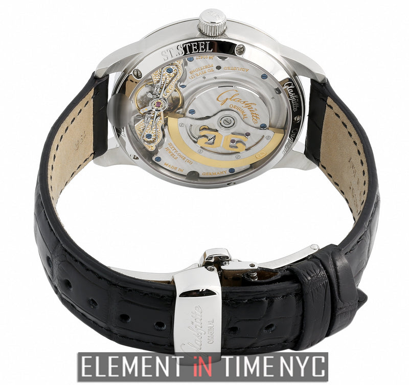 PanoMatic Reserve Stainless Steel 39mm Silver Dial