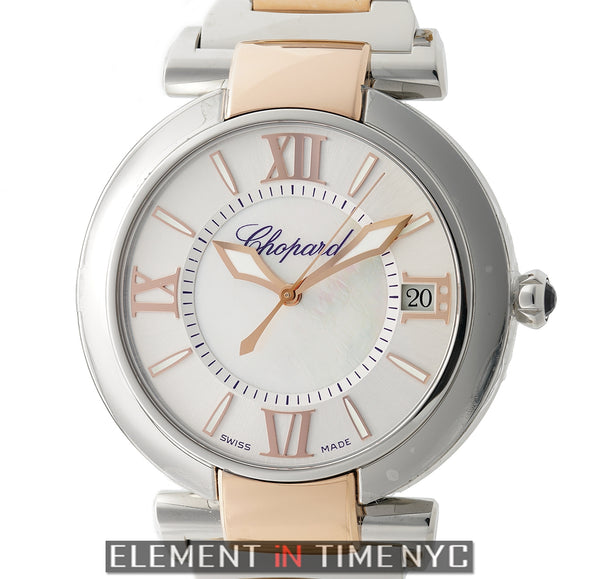 Chopard Imperiale Steel 18k Rose Gold 40mm Mother Of Pearl Dial