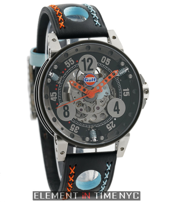 BRM Gulf Racing Gulf Racing Watch 44mm Black Dial V6-44