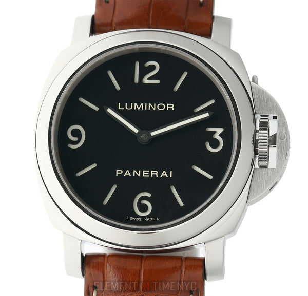 Panerai Luminor Base Stainless Steel 44mm Black Sandwich Dial