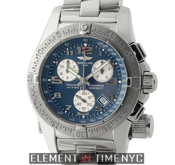 Breitling Emergency Mission Chronograph Stainless Steel 45mm Blue