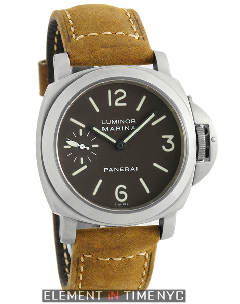 Officine Panerai 44mm Luminor Marina Titanium Tobacco Dial Manual