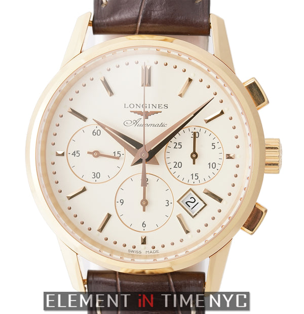 Chronograph 18k Rose Gold 40mm Off-White Dial