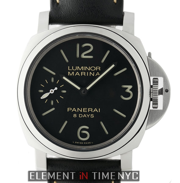 Panerai Luminor Marina 8 Days Steel 44mm Black Sandwich Dial