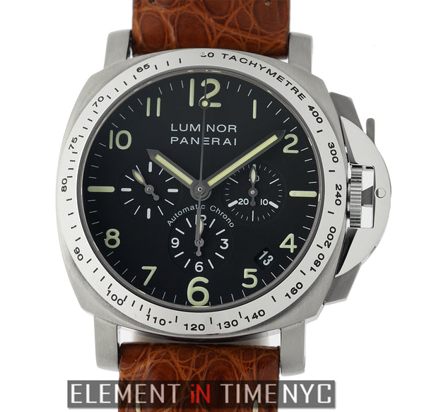 Officine Panerai 40mm Luminor Chronograph Titanium Black Dial C